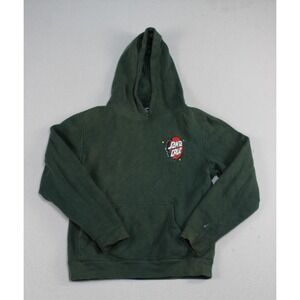 Santa Cruz Boy Green Sweater Hoodie Casual Long Sleeve Stains Size Medium
